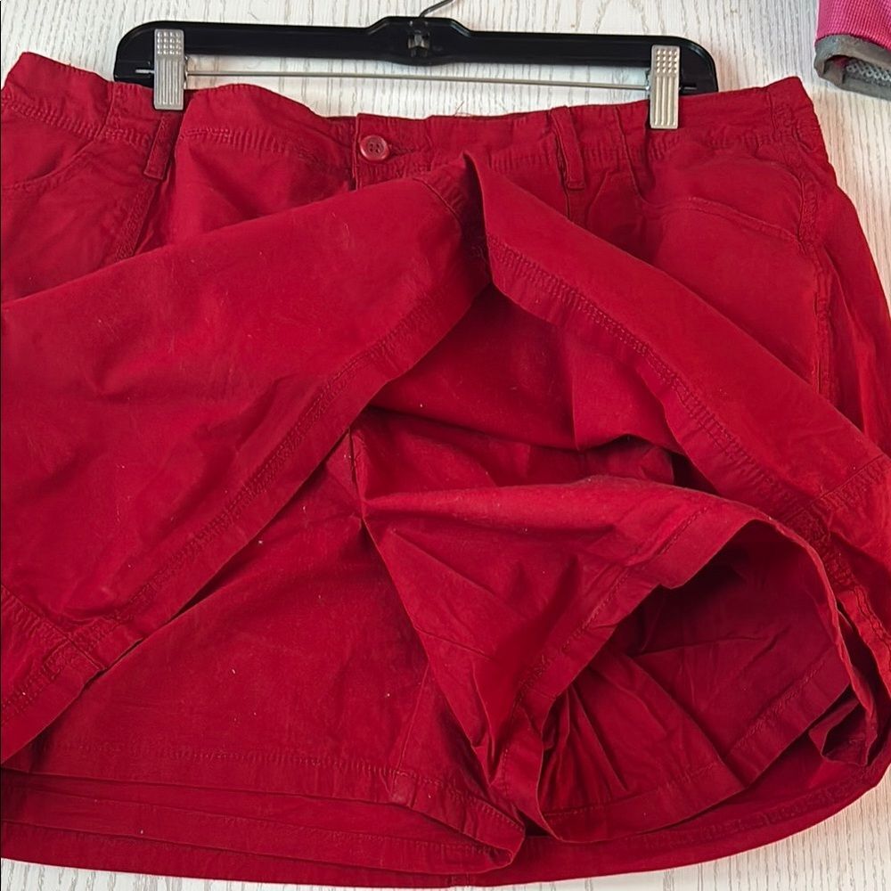 St. John's Bay Red Mini Skort - Picture 6 of 10